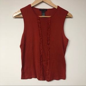Kenneth Cole New York Burnt Orange Tank Top